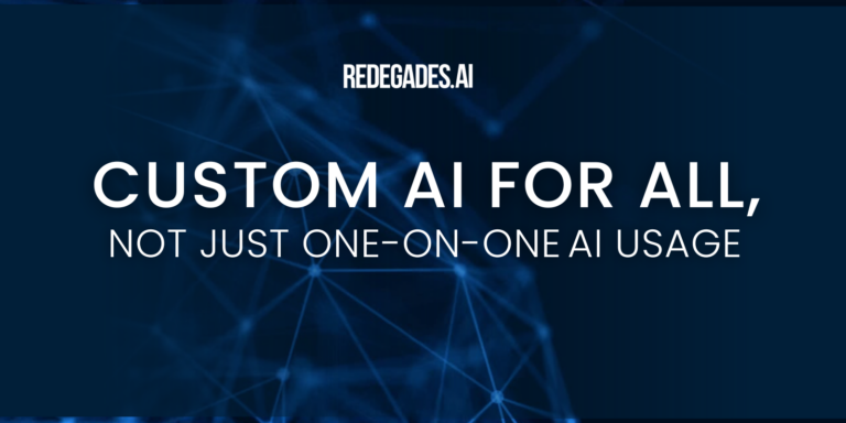 From 2D to 3D: Custom AI for All, Not Just One-on-One  AI Usage 